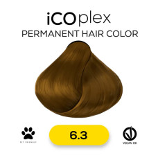 Стойкая крем-краска для волос iAM4u iCOplex 6.3 Dark Gold Blonde - 100 мл
