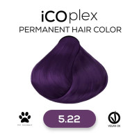 Стойкая крем-краска для волос iAM4u iCOplex 5.22 Intense Violet Light Brown - 100 мл