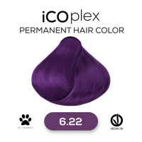 Стойкая крем-краска для волос iAM4u iCOplex 6.22 Intense Violet Dark Blonde - 100 мл